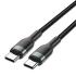 WIWU Wi-C033 3in1 Concise Series 100W Type-C to Type-C Combo PD Cable Set 20cm-150cm-200cm - Black